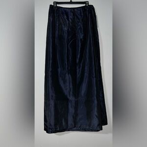 Adrianna Papéll Women's Evening Floor Length Skirt, NWT, Navy/Irrisk, Size 14